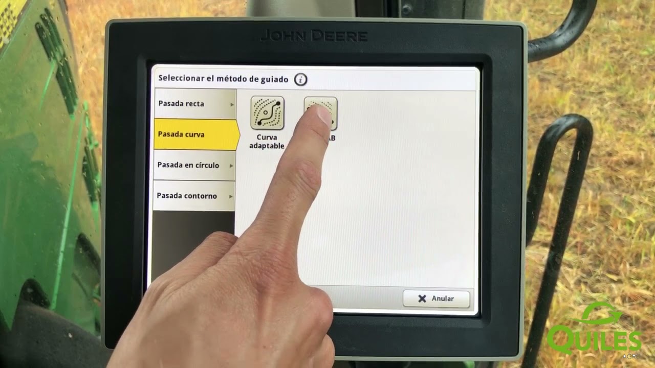 COMO CREAR PASADAS RECTAS Y CURVAS CON JOHN DEERE