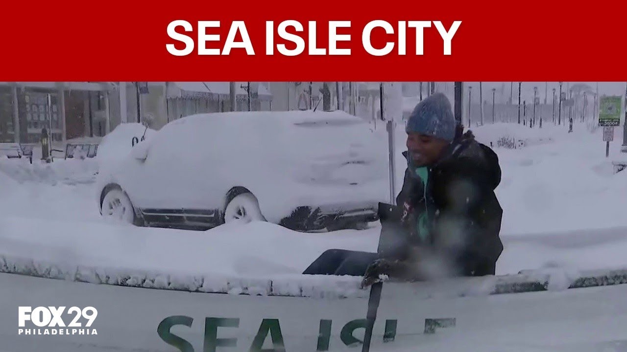 Snow still coming down in Cape May County