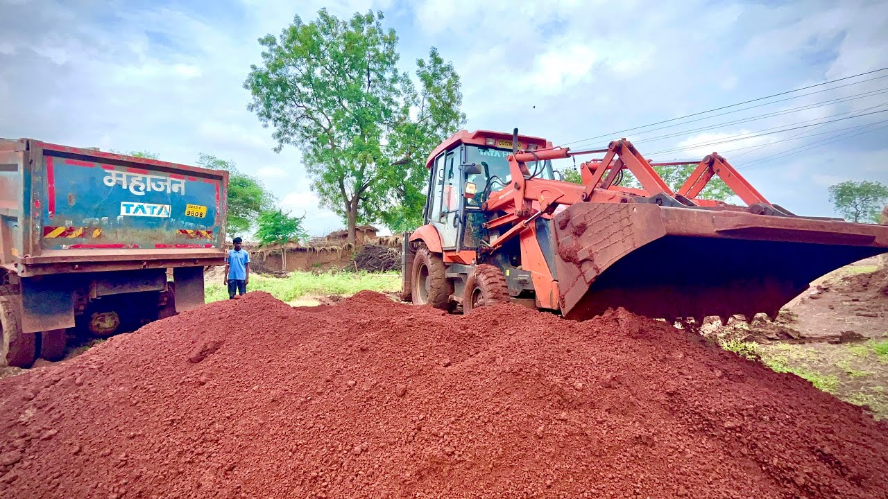 Tata 🚚Dumb Truck 🚛2518 On Stuck  & Tata Jcb came Over Here Mud Loading #anjor #jcbvideo