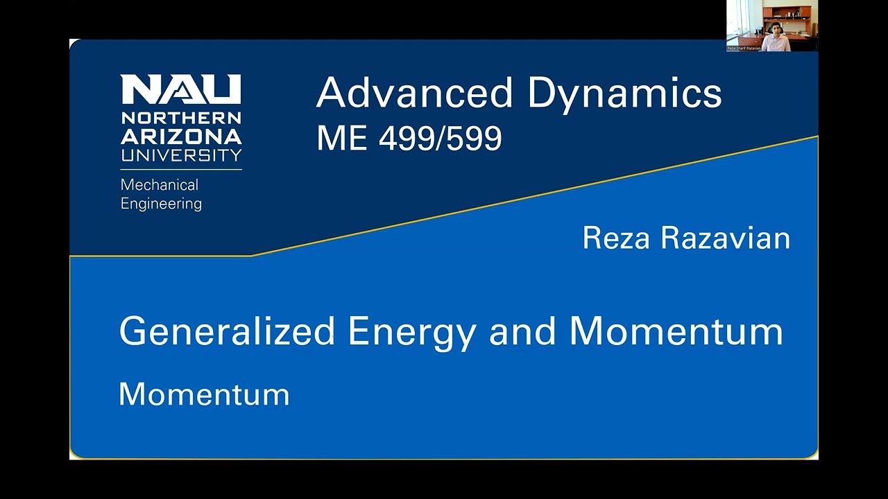 Advanced Dynamics - Generalized energy and momentum - Momentum