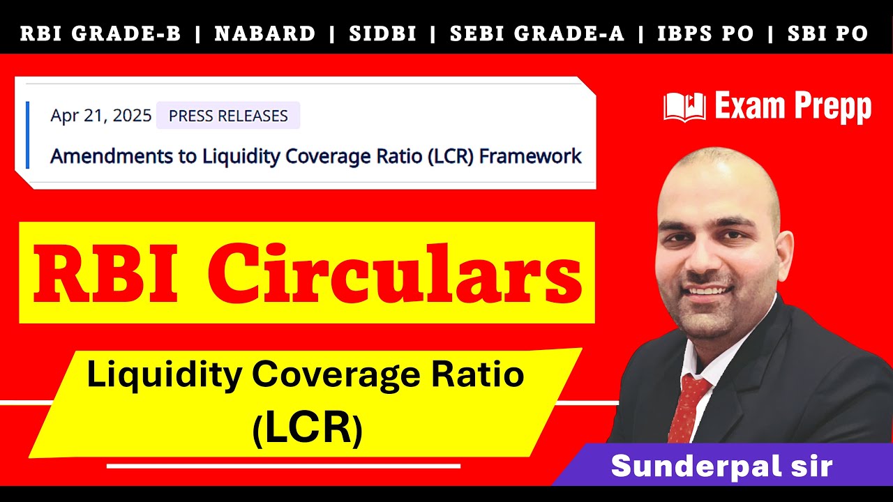 RBI Circulars | Liquidity coverage ratio LCR | exam prepp