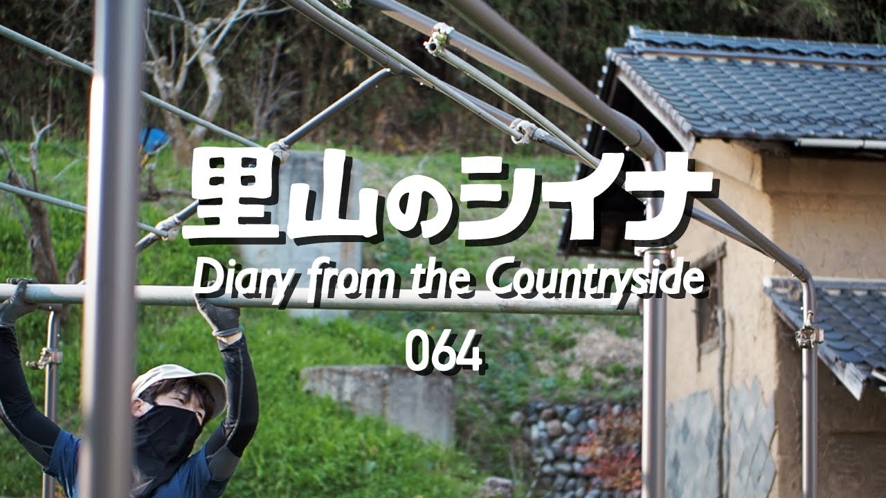田舎暮らし 064：挫折して1年間放置してた物置テントを・・・【DIY】