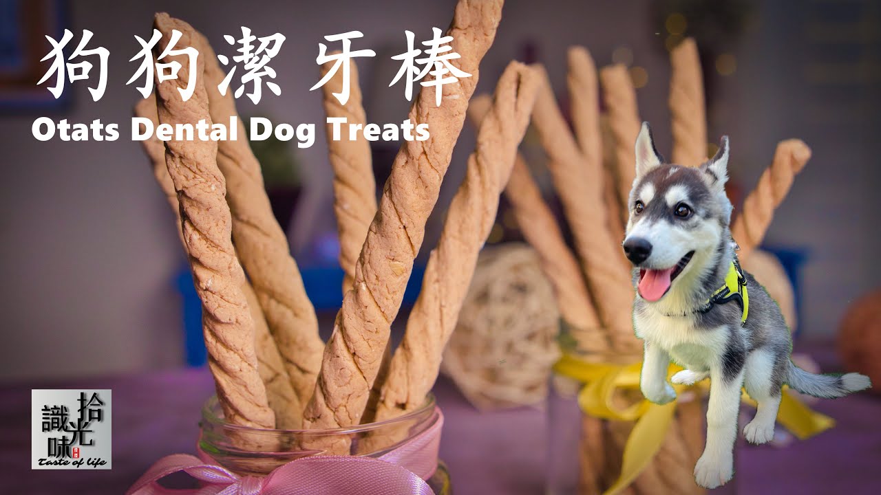 4K【狗狗洁牙棒】燕麦洁牙棒Otats Dental Dog Treats-拾光识味127期Jojo的厨房