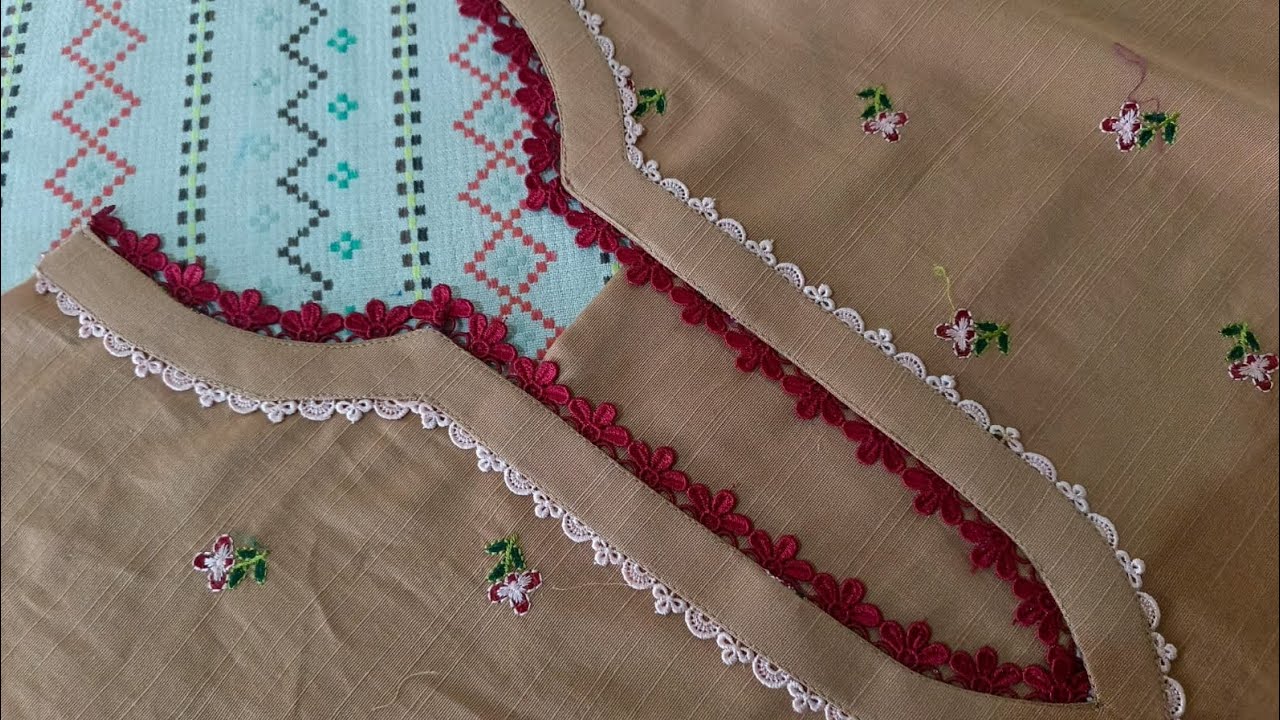 Stylish kurti gala design cutting and stitching|Pakistani gala design 2026 #neckdesign 