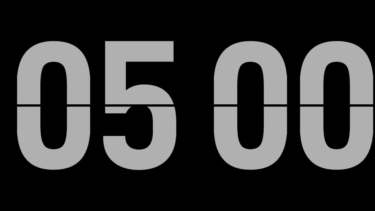 Five-minute countdown 