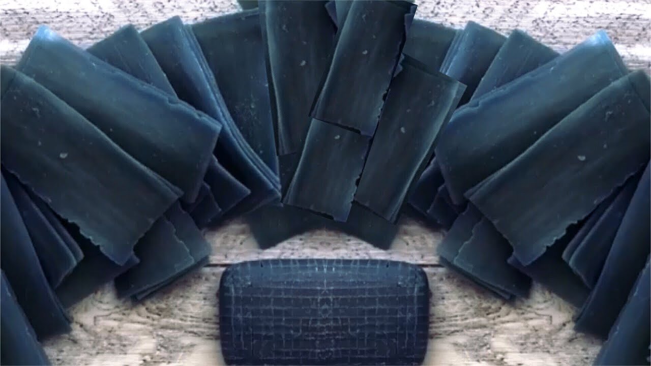 Crushing crunchy soap sheets | ASMR soap crunching | Relaxing sounds | Satisfying soap cubes video