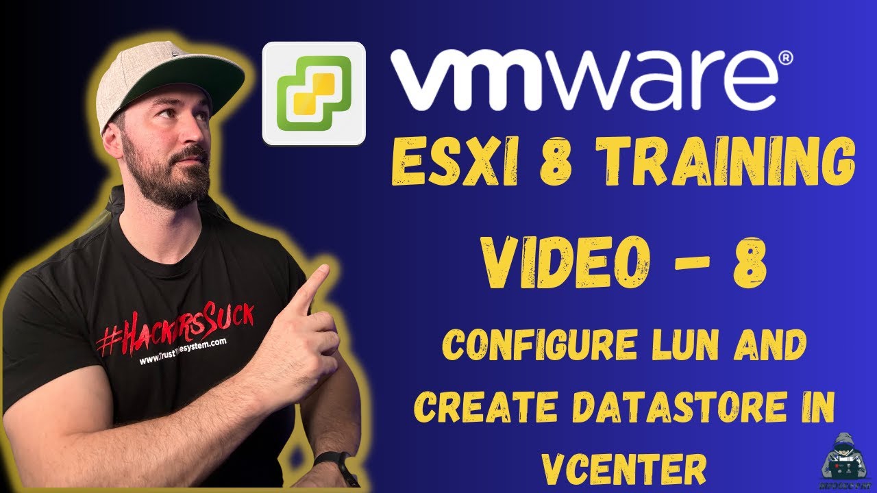 How to Configure LUN And Create Datastore In vSphere VMware Step by Step - VCP8-DCV 2024 | Video 8