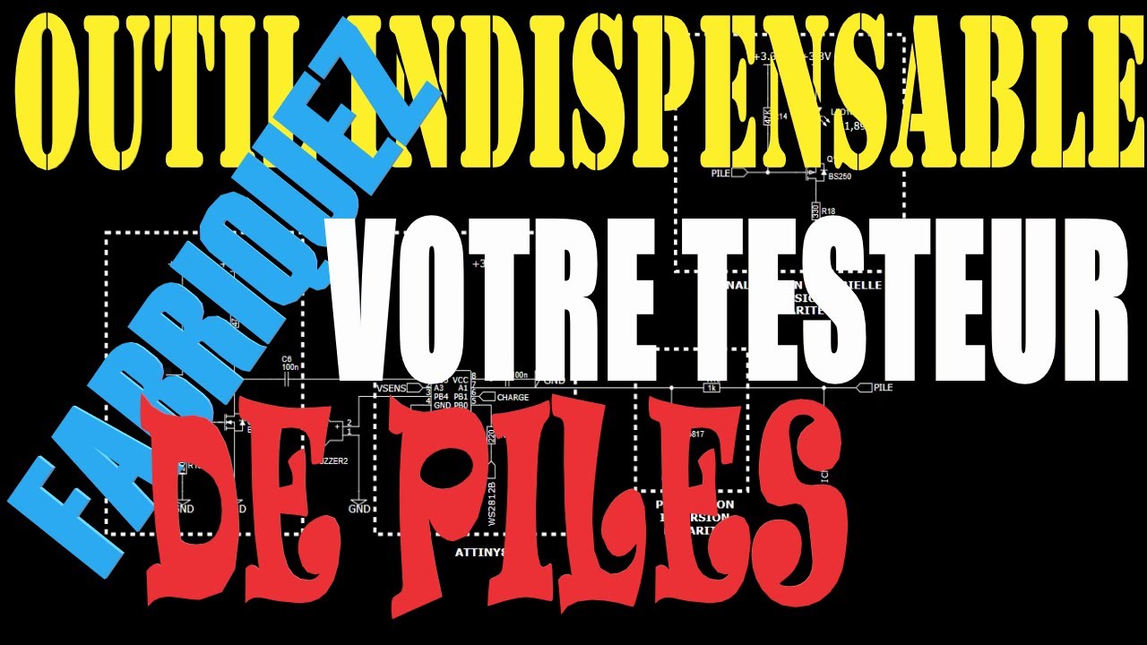 DFTA247 CONCEPTION TESTEUR PILES PARTIE 1 #électronique #DIYelectronique #testeur