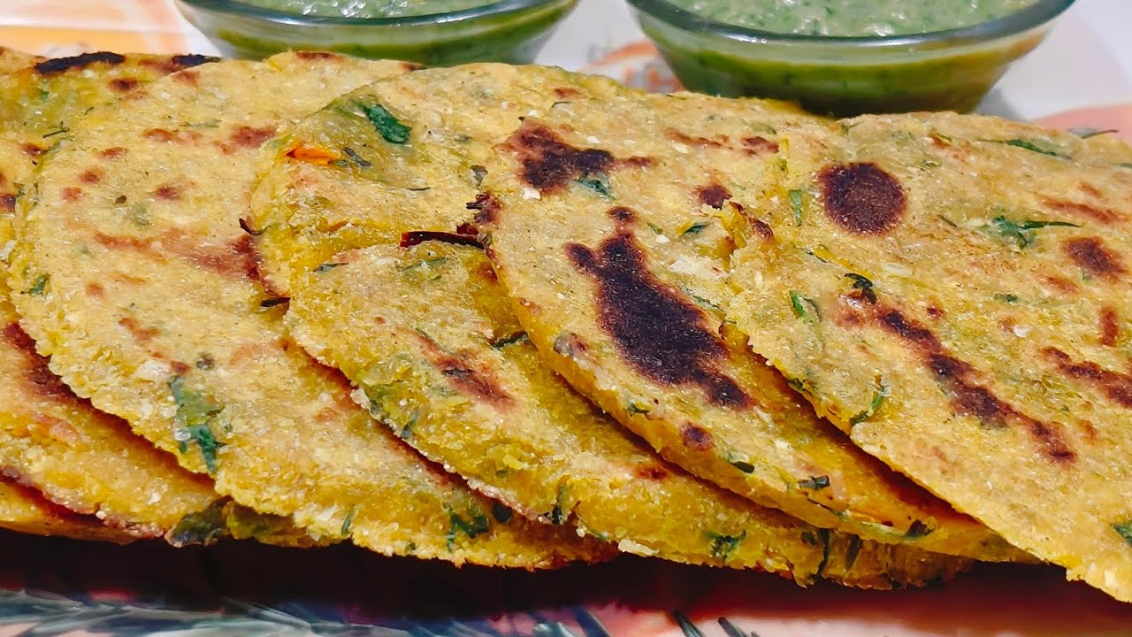 सर्दियों की शान मक्के के आटे की देसी पराठे । Healthy & Tasty 
