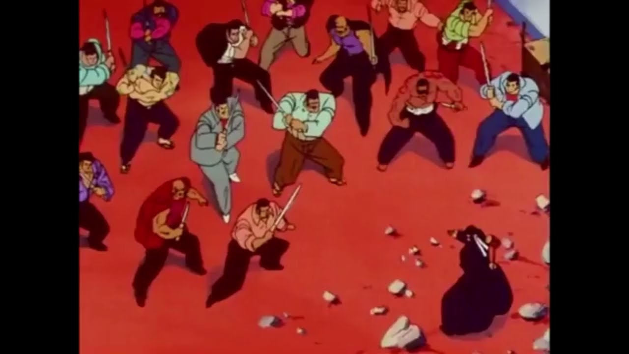 Sakigake!! Otokojuku [魁!!男塾] &mdash; Momotaro vs. yakuzas