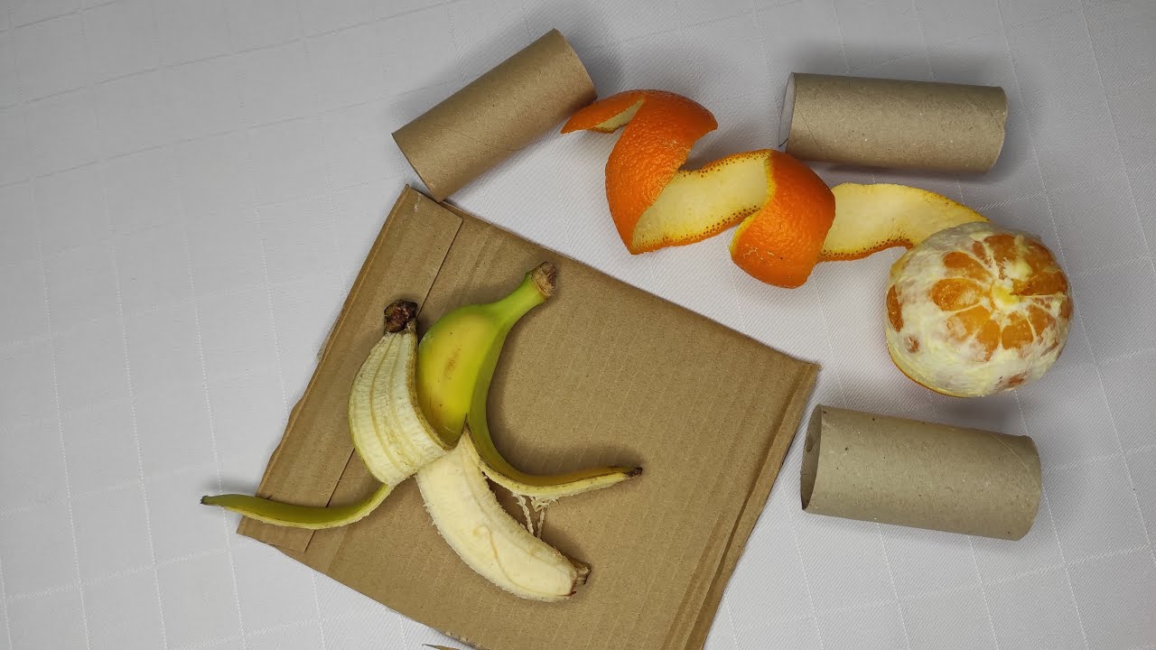 3 Amazing DIY Fruit Peel Craft ideas. Wall decor. Bottle Art at home