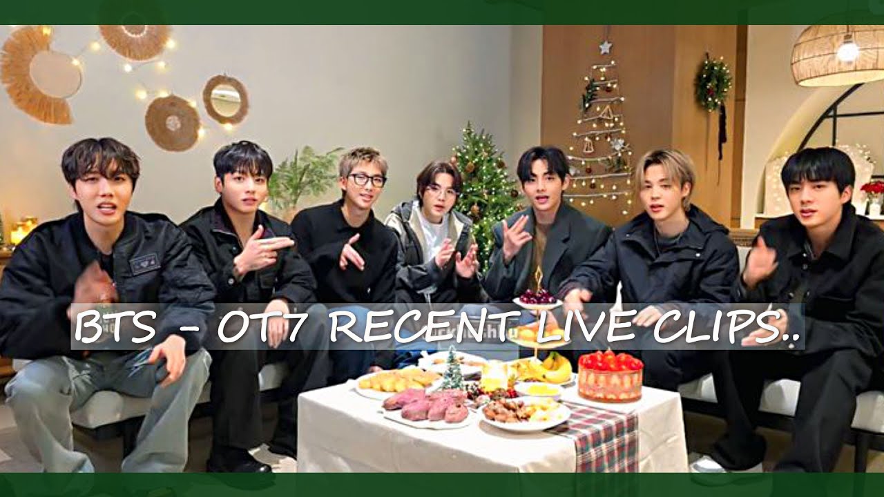 BTS - OT7 RECENT LIVE CLIPS WITH ( TOPAZ & AE CC 4K )