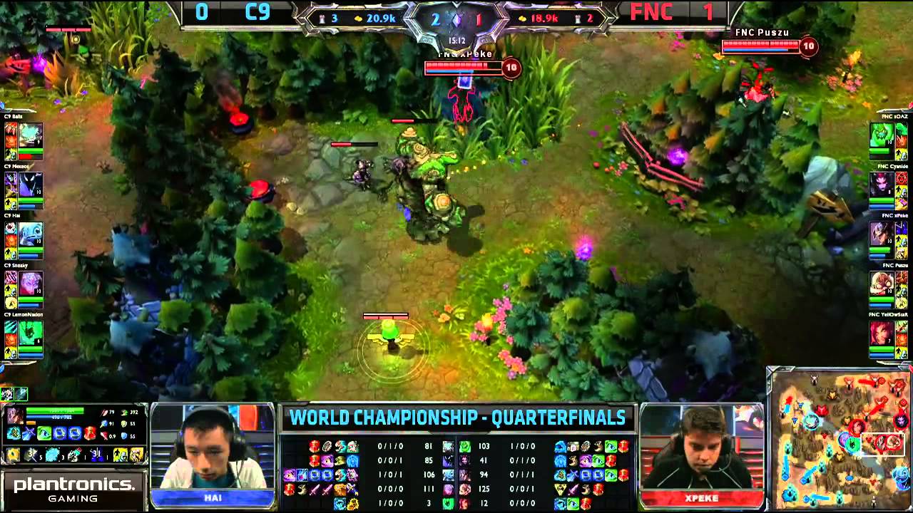FNC vs C9 | Fnatic vs Cloud 9 Game 2 Bo3 Worlds 2013 Quarter finals | Season 3 championship S3 VOD