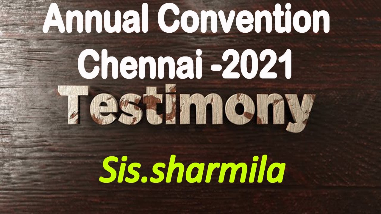TPM Messages | Testimony |  ANNUAL CONVENTION 2021 |SIS.SHARMILA | CHRISTIAN TESTIMONY | TPM