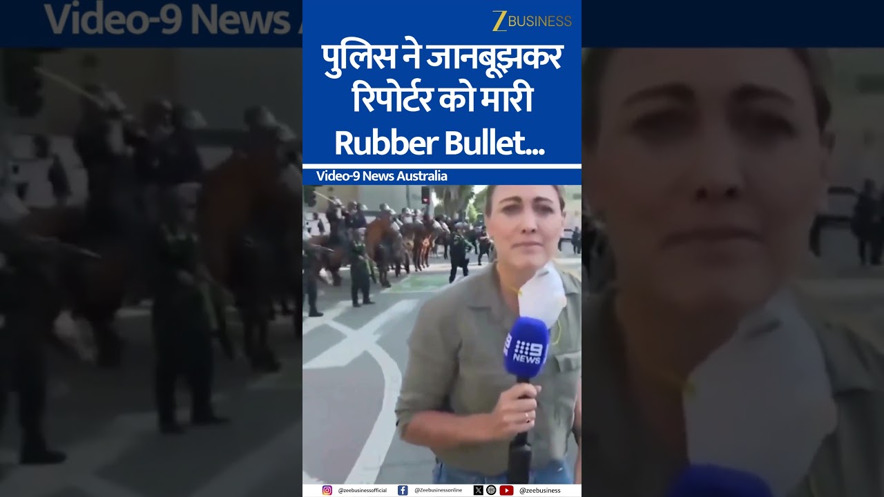 Shocking! Reporter Shot with Rubber Bullet Live on TV by Police in Los Angeles