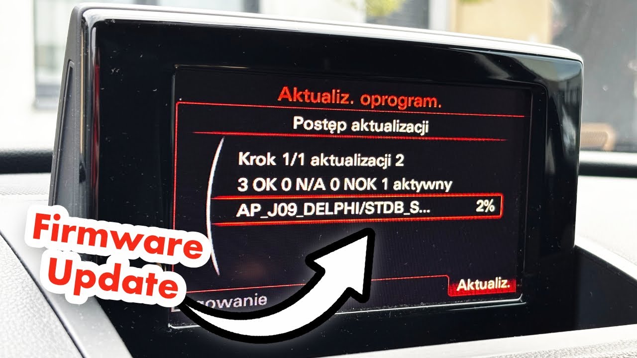 Audi MMI RMC free firmware update from P11311 to K16158