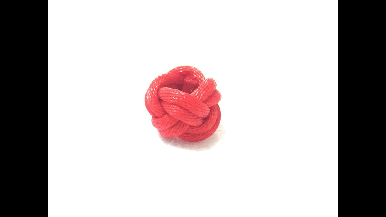 编绳 中国结基础教学视频，菠萝结的编法 DIY Bracelet Tutorial