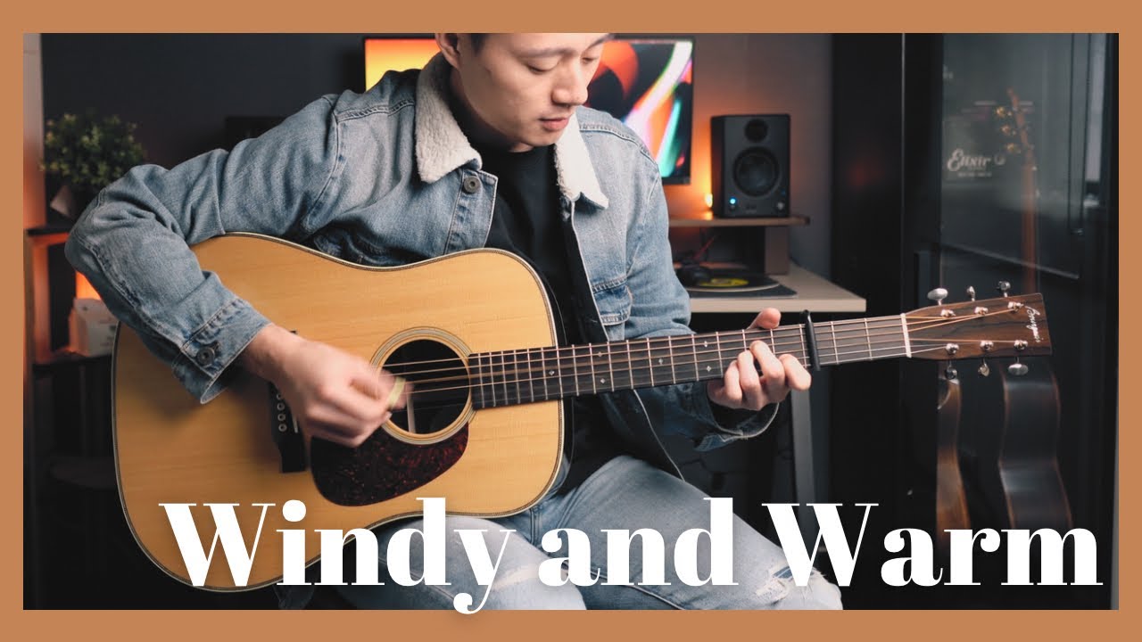 《Windy and warm》｜指彈吉他｜Fingerstyle【木的音樂】cover #10