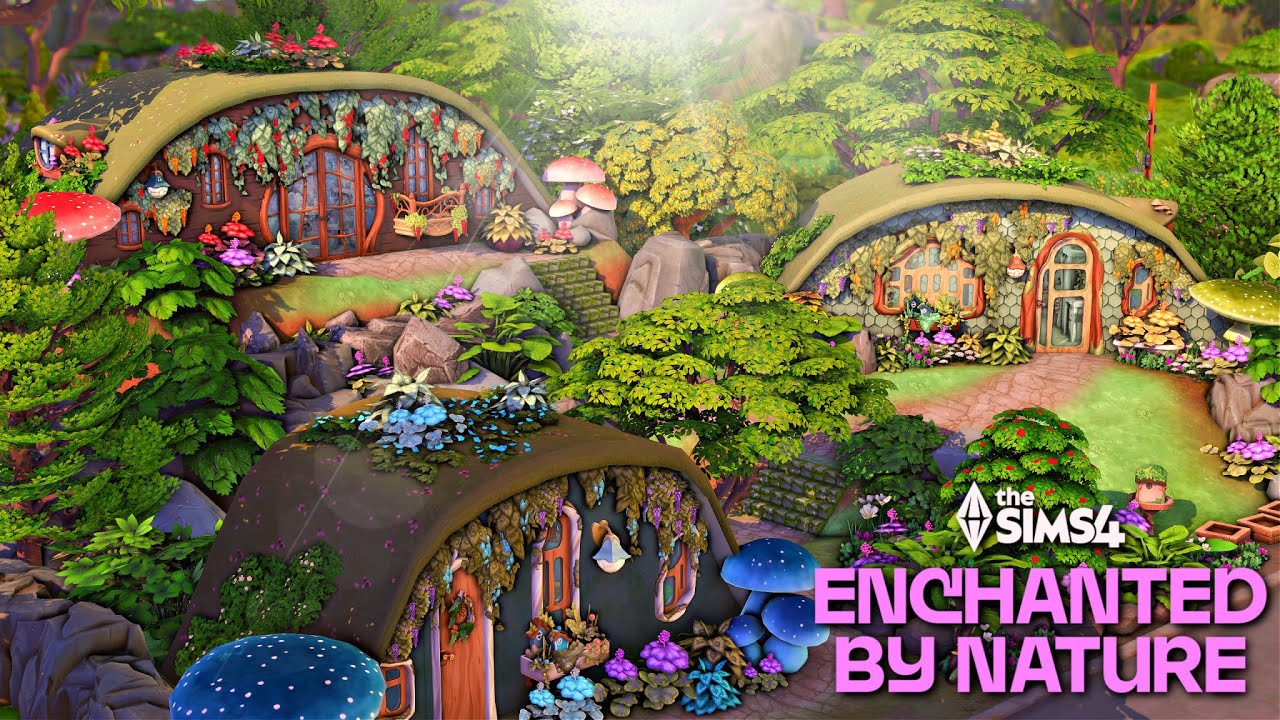 Hobbit Houses 🌱 || The Sims 4 Enchanted By Nature Speed Build