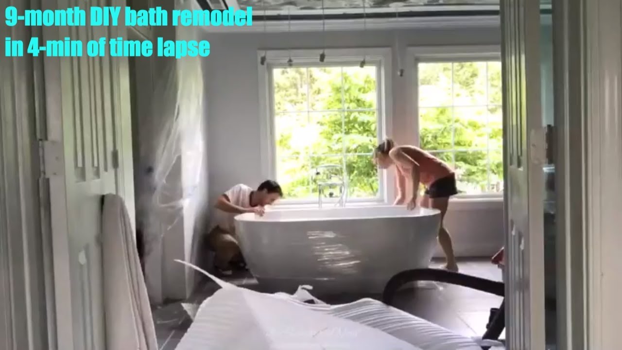 Time Lapse Video of our 9-Month DIY Master Bathroom Remodel