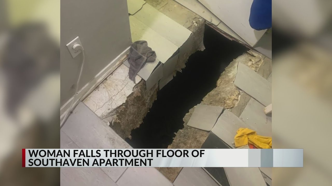 Family faces eviction after pregnant woman falls through floor