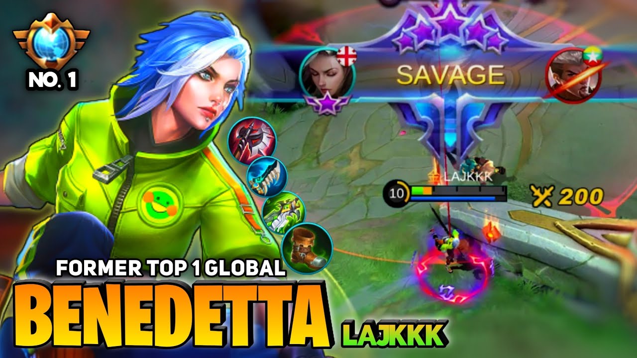 Bloody SAVAGE! Benedetta Aggressive Gameplay [Former Top 1 Global Benedetta] By LAJKKK - MLBB