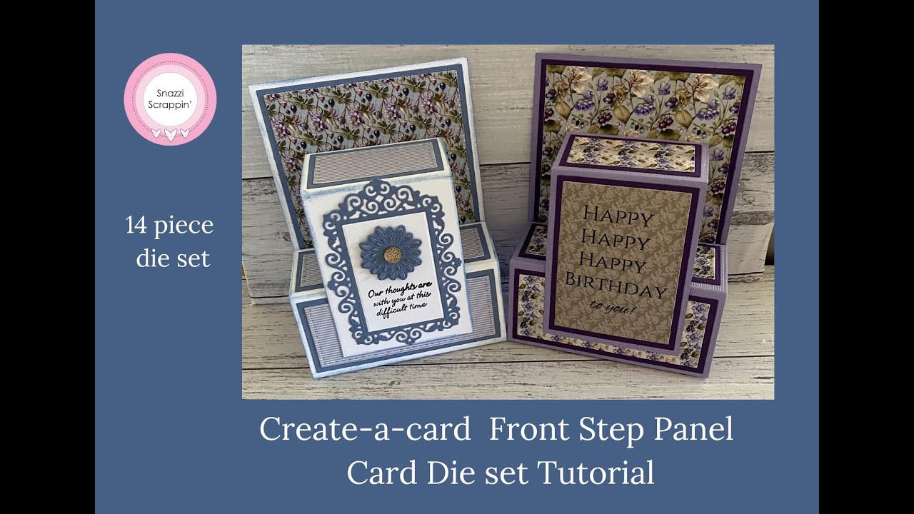 Create-a-card Front Step Panel Card die set