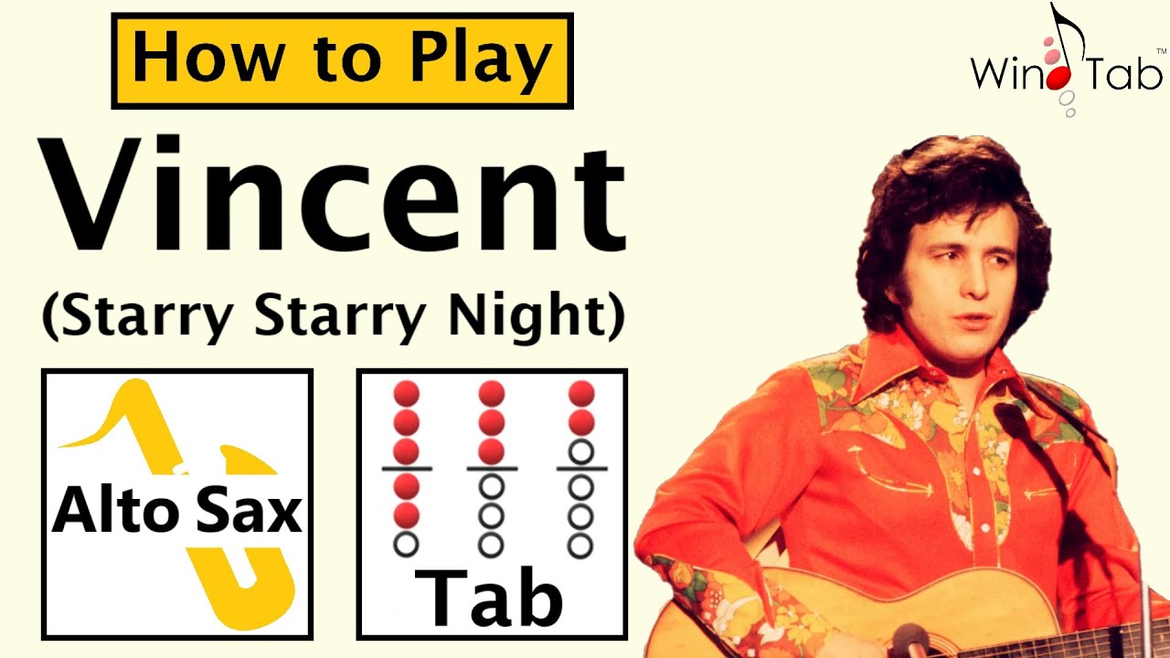 How to Play Vincent (Starry Starry Night) on Alto Saxophone | Notes with Tab