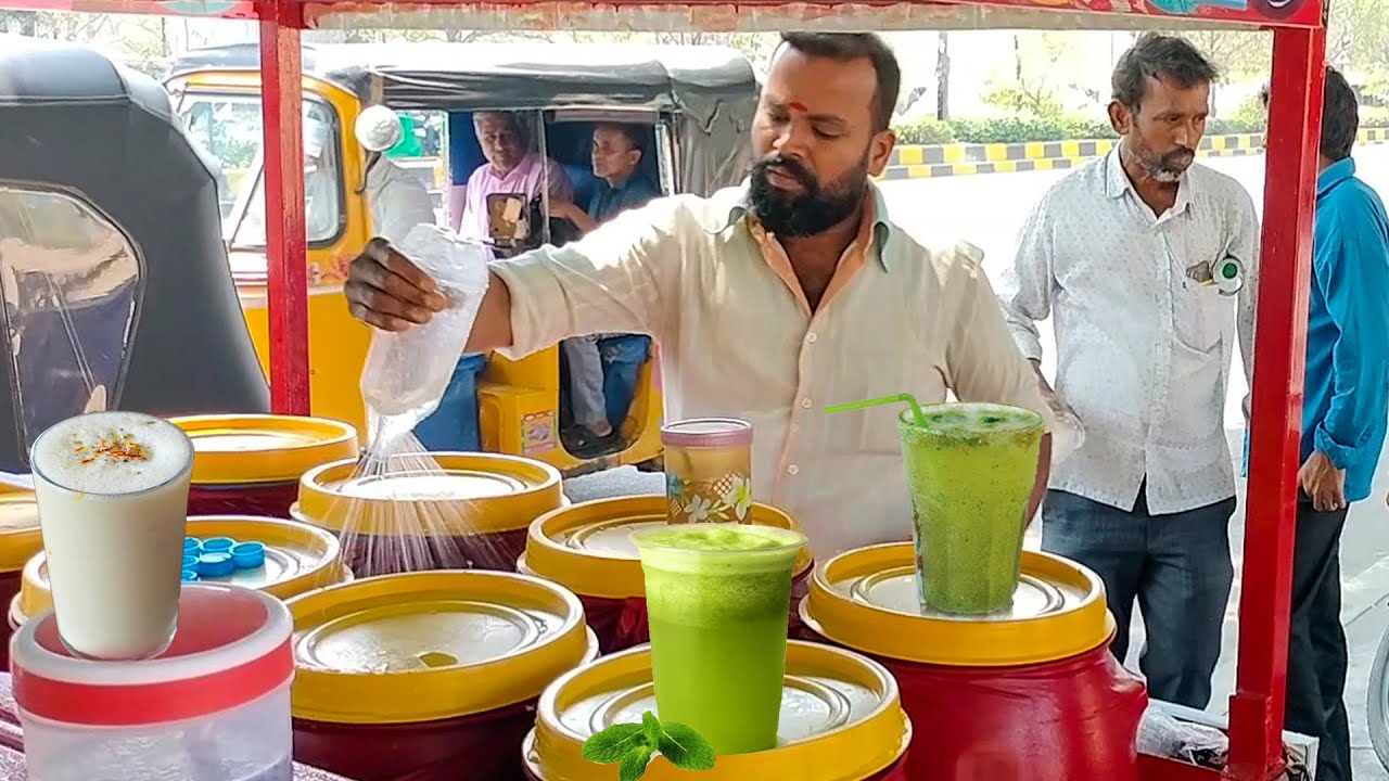 Refreshing Pudina Lemon Cold Drinks in Hyderabad Street | Healthy Summer Drinks | Street Food