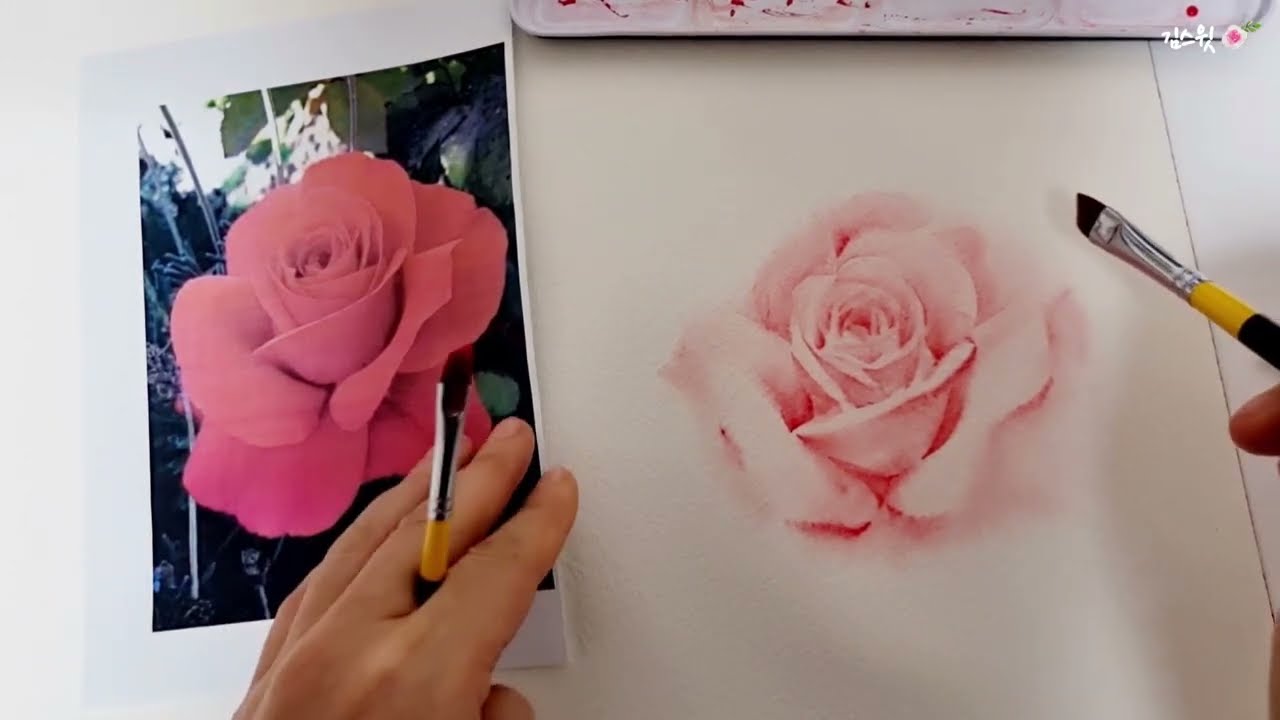 [ #учебник ]Рисовать розы без эскизов🧡Без правки