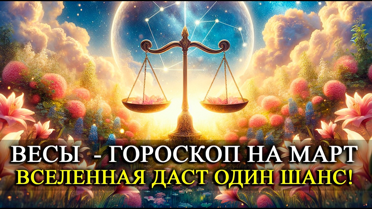 ♎ ВЕСЫ — март 2026: Вселенная даст один шанс… Успейте в марте! Что изменится у Весов этой весной?