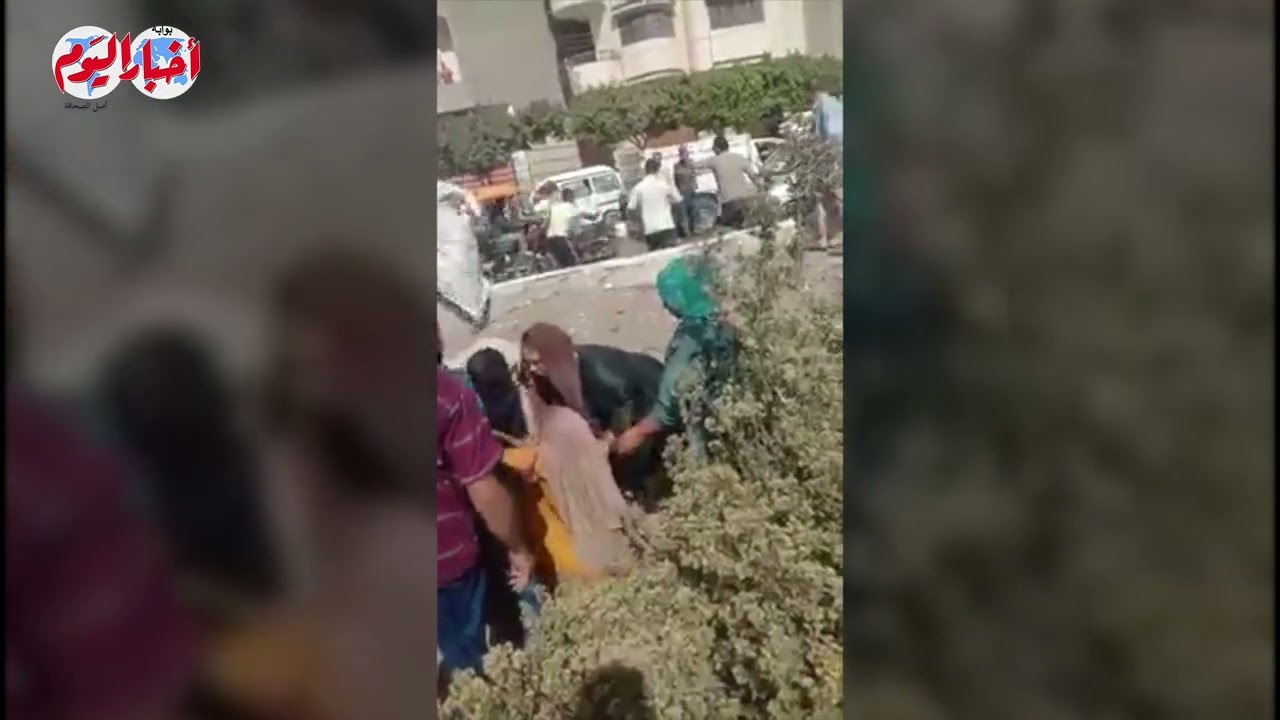 إصطدام قطار بسيارة ملاكي فى فاقوس بالشرقية
