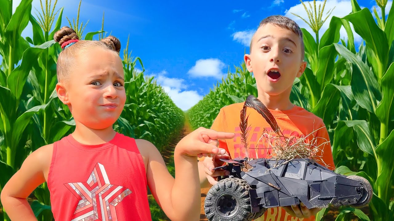 Matteo Lost his Remote Control Car in the Cornfield