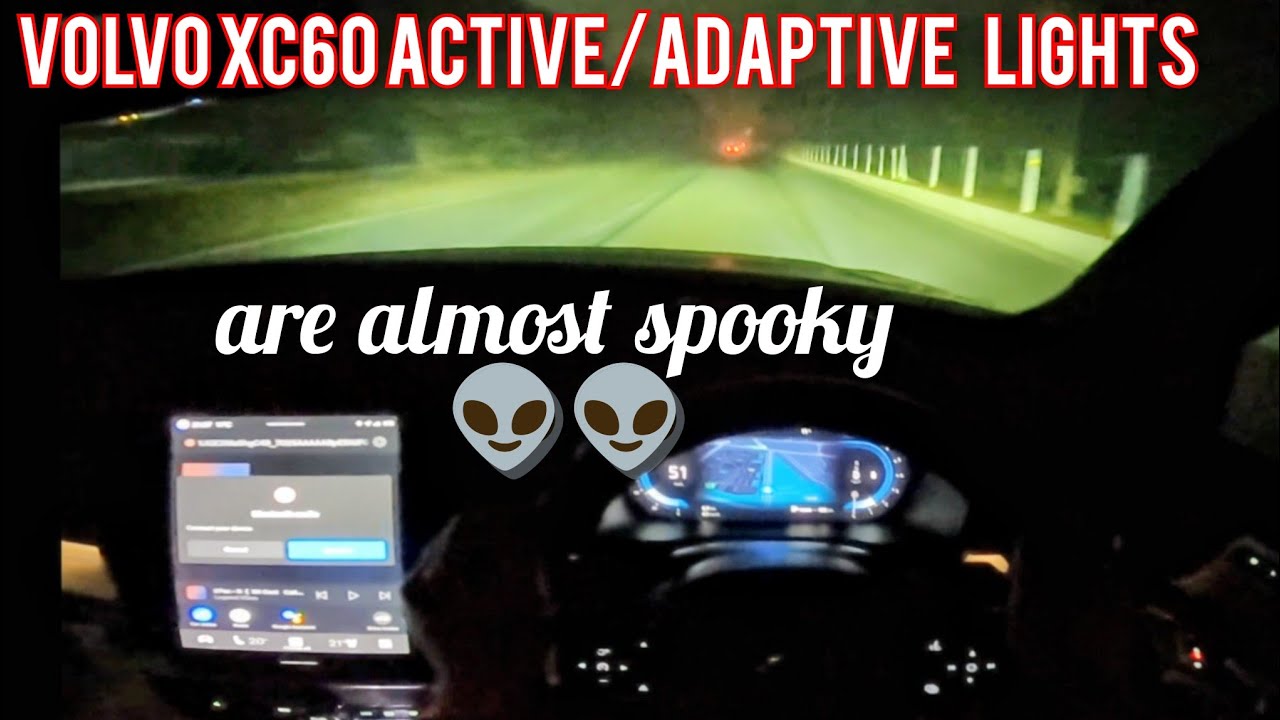 Volvo XC60 Headlight | THE BEST IN THE WORLD | Active Low Beam & Adaptive High Beam Real World Demo