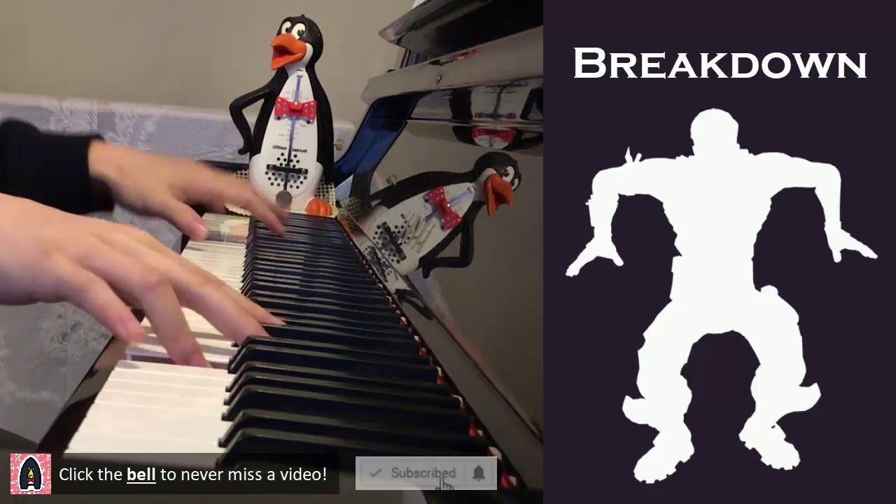 FORTNITE DANCE - BREAKDOWN (Piano Cover)