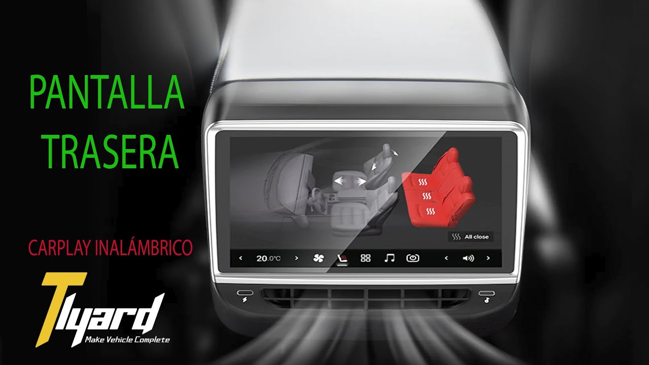 ¡Añade una pantalla trasera a tu TESLA! Tlyard pantalla trasera de 7