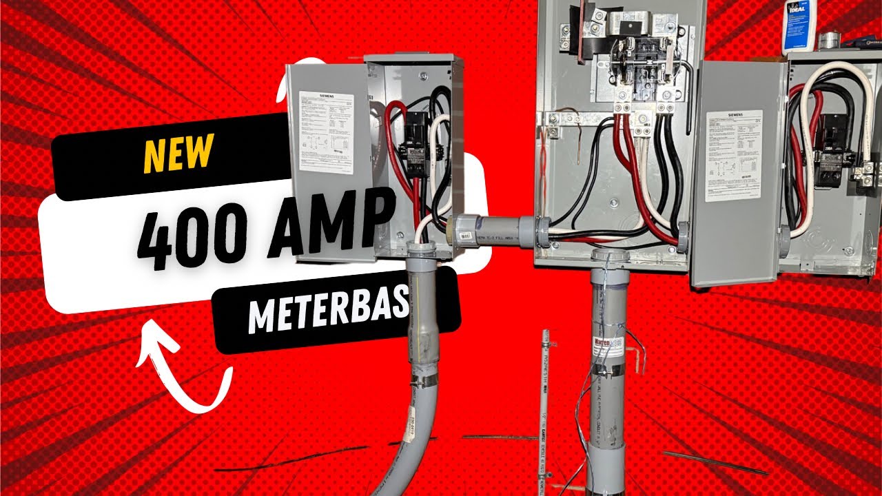 400 AMP meter base for new SHOP!!