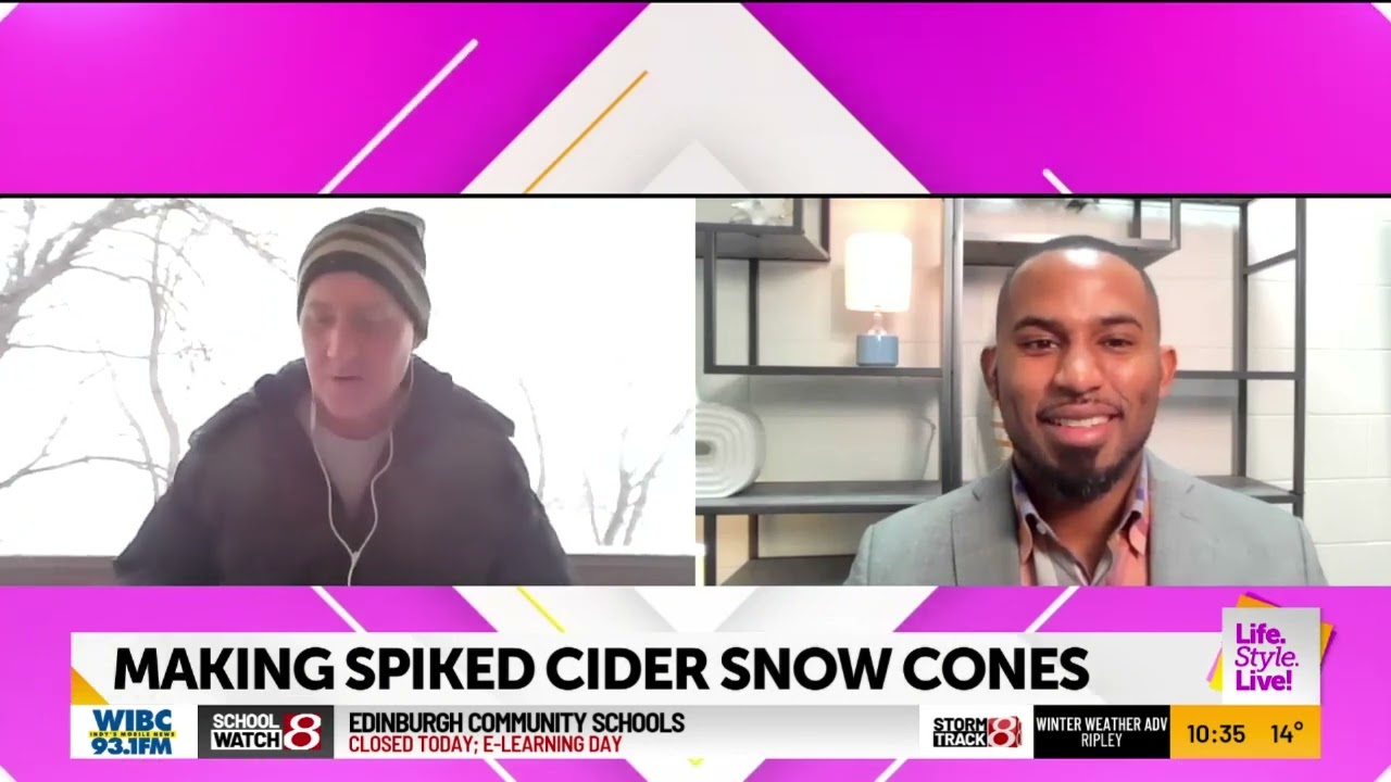 Mixologist Brett Butler makes Spiked Cider Snow Cones