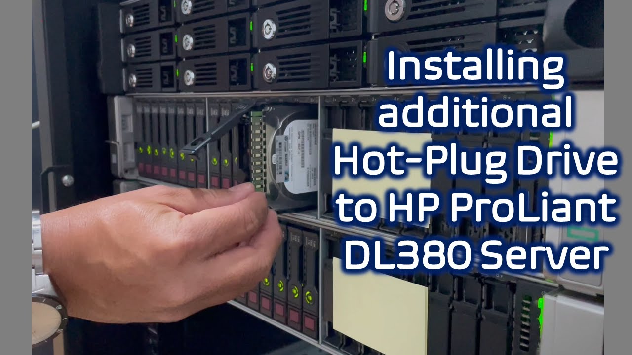 Installing Additional Hot-Plug Drive to HP ProLiant DL380 Server