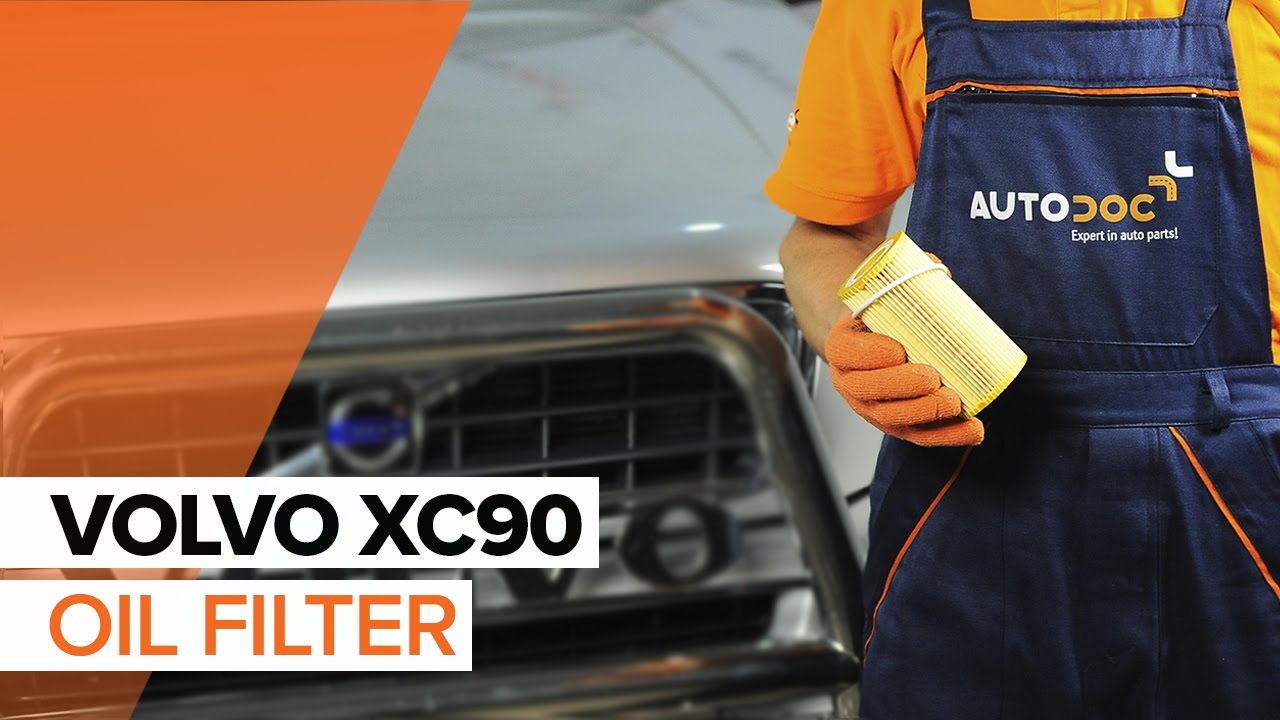 How to change Engine Oil and Oil filter on VOLVO XC90 1 TUTORIAL | AUTODOC