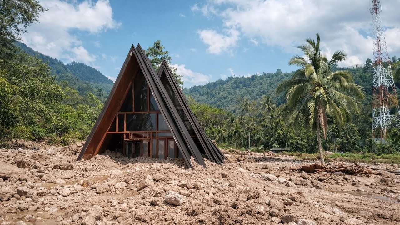 RUMAH ESTETIK INI TERKUBUR OLEH TANAH LONGSOR DAN BANJIR BANDANG DI NAGARI MANINJAU KAB AGAM