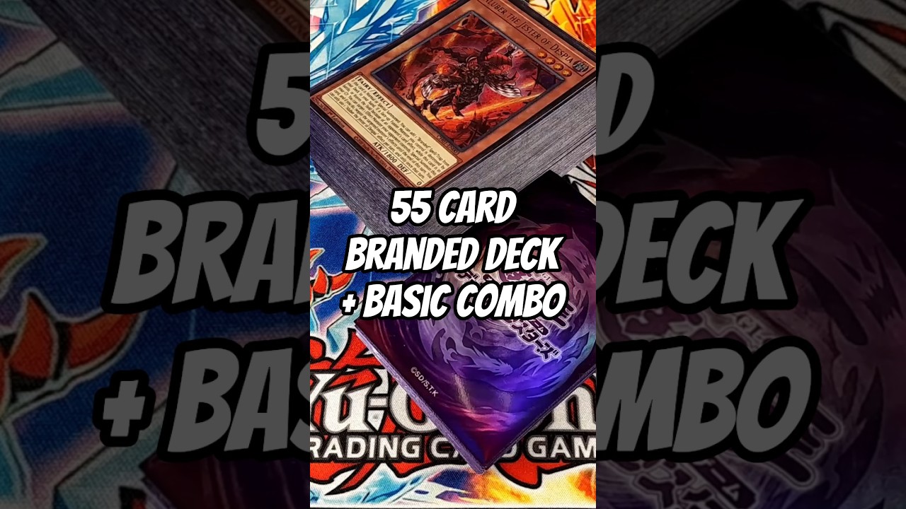 55 Card Branded Deck + COMBO Chronicles the Fallen and the Virtuous #yugioh #tcg
