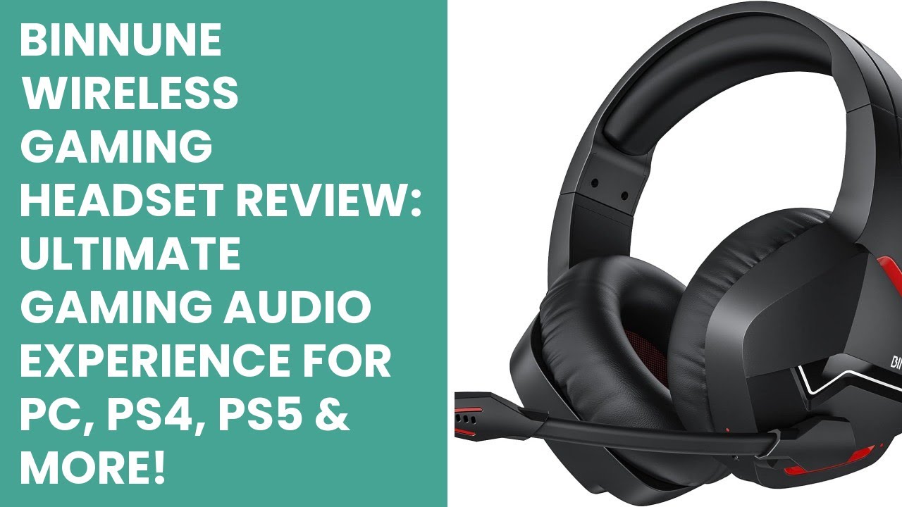 BINNUNE Wireless Gaming Headset Review: Ultimate Gaming Audio Experience for PC, PS4, PS5 & More!
