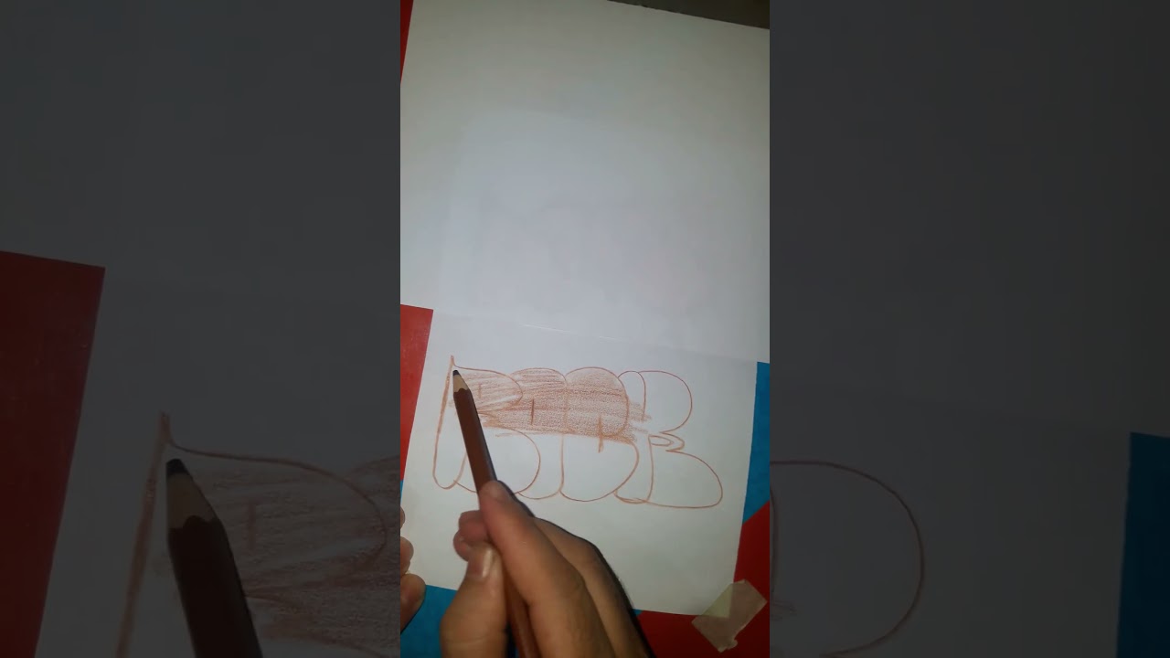 Step by Step Bubble Graffiti in 60 Seconds #Graffiti #graffitistyle #howtodraw
