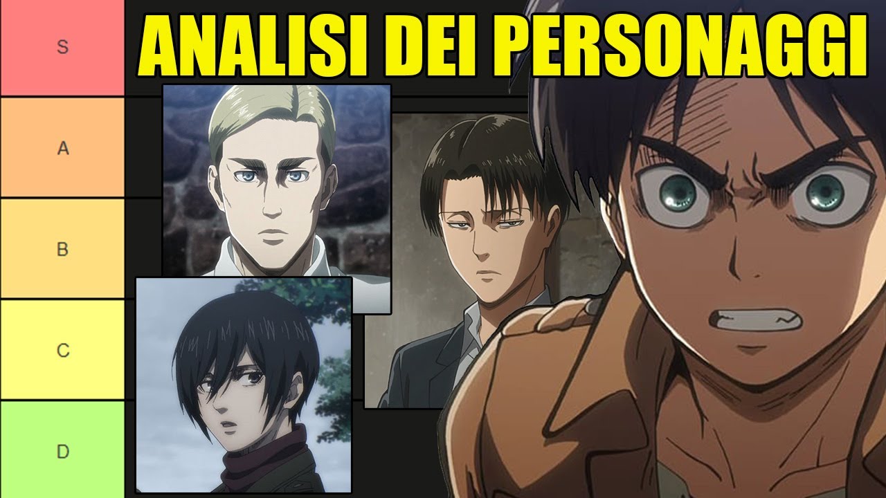 TIER LIST ATTACK ON TITAN (SPOILER) - Analisi dei personaggi