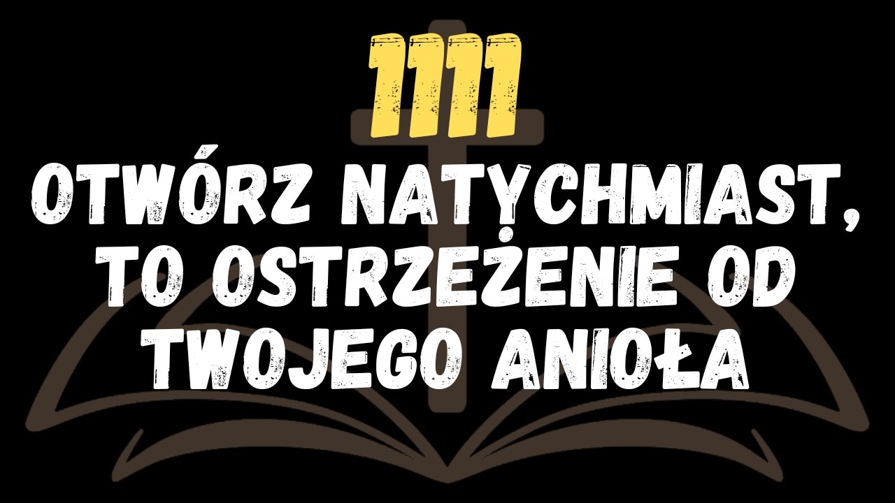 TWOJ ANIOŁ pokazał ci ten znak DZISIAJ    nie ignoruj tego ostrzeżenia