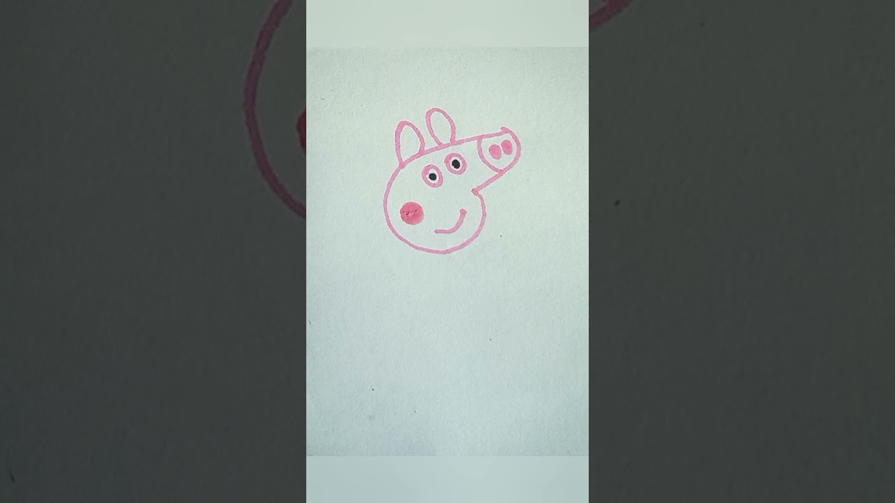 Pepa pig easy drawing  #shorts || Teen Artist