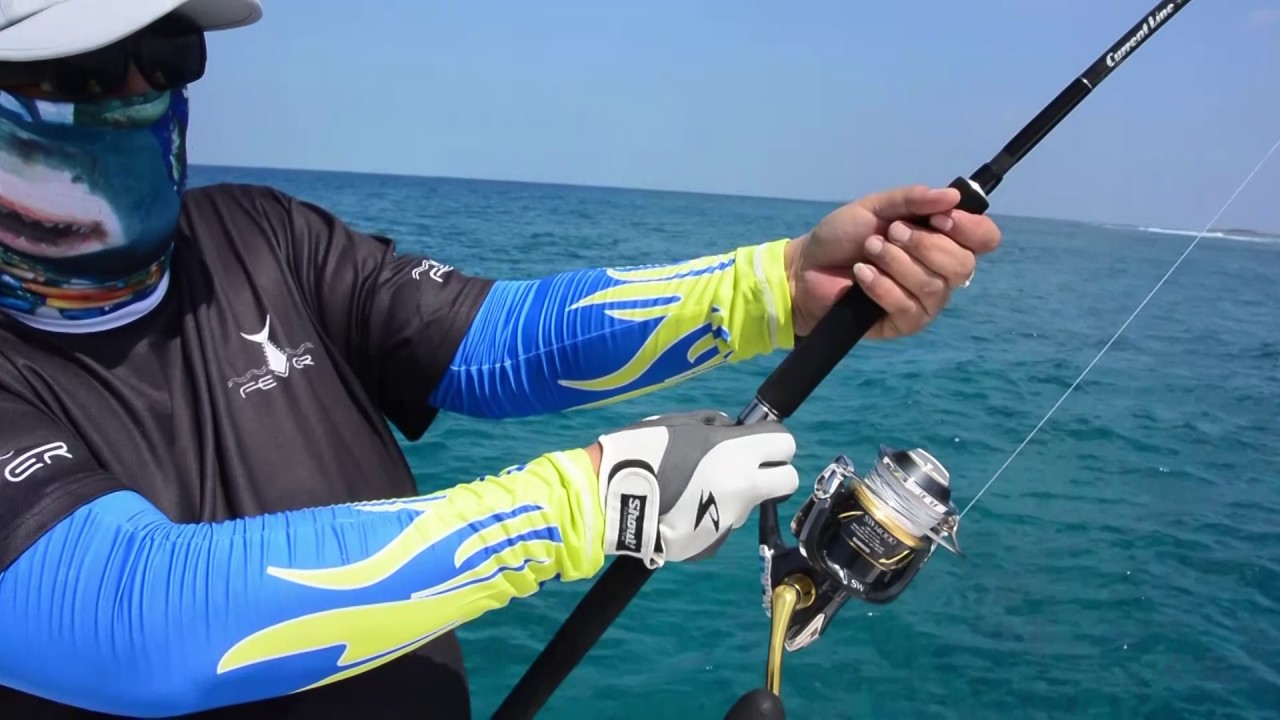 Casting for big GT  in the  Maldives 2016