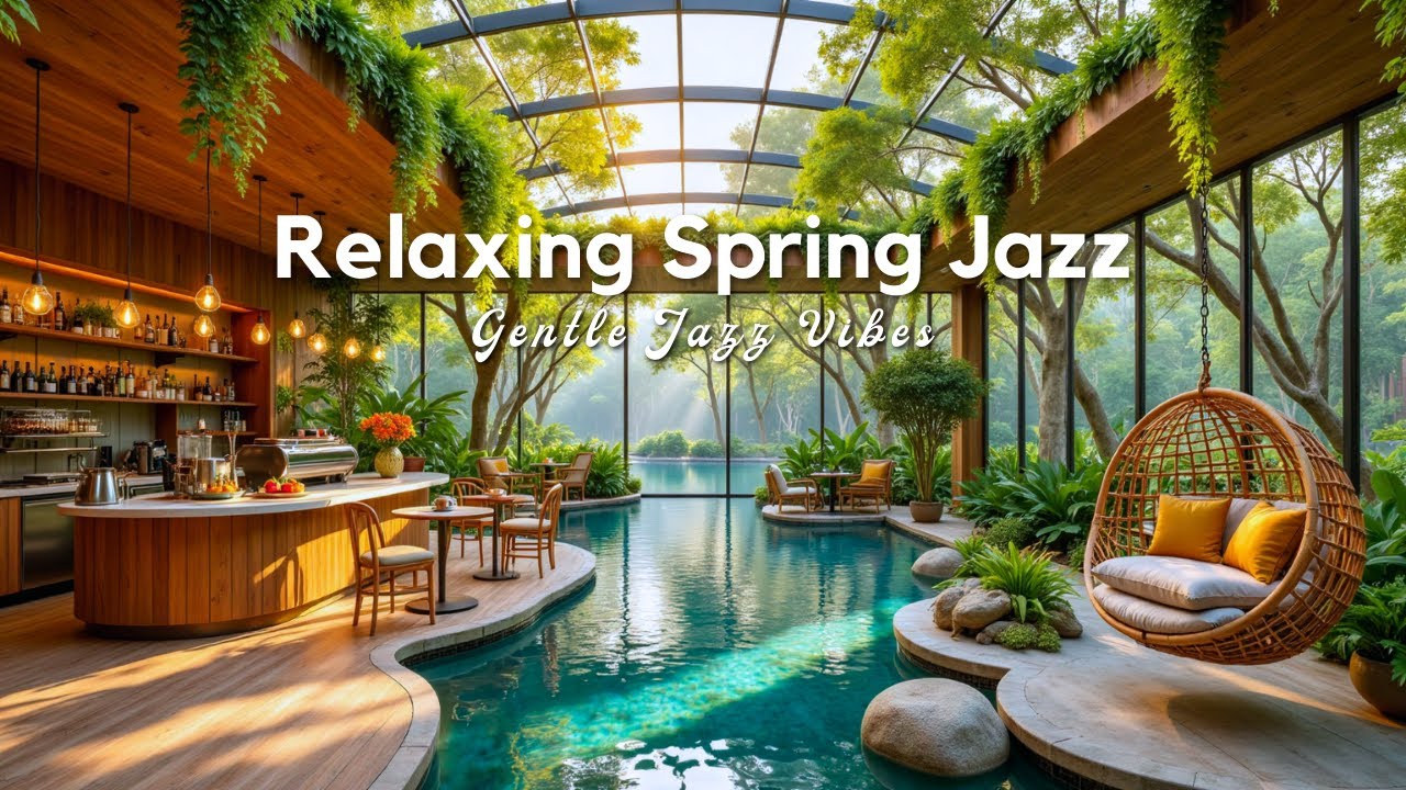 Relaxing Spring Jazz – Gentle Jazz Vibes in an Indoor Morning Nook for Work & Study