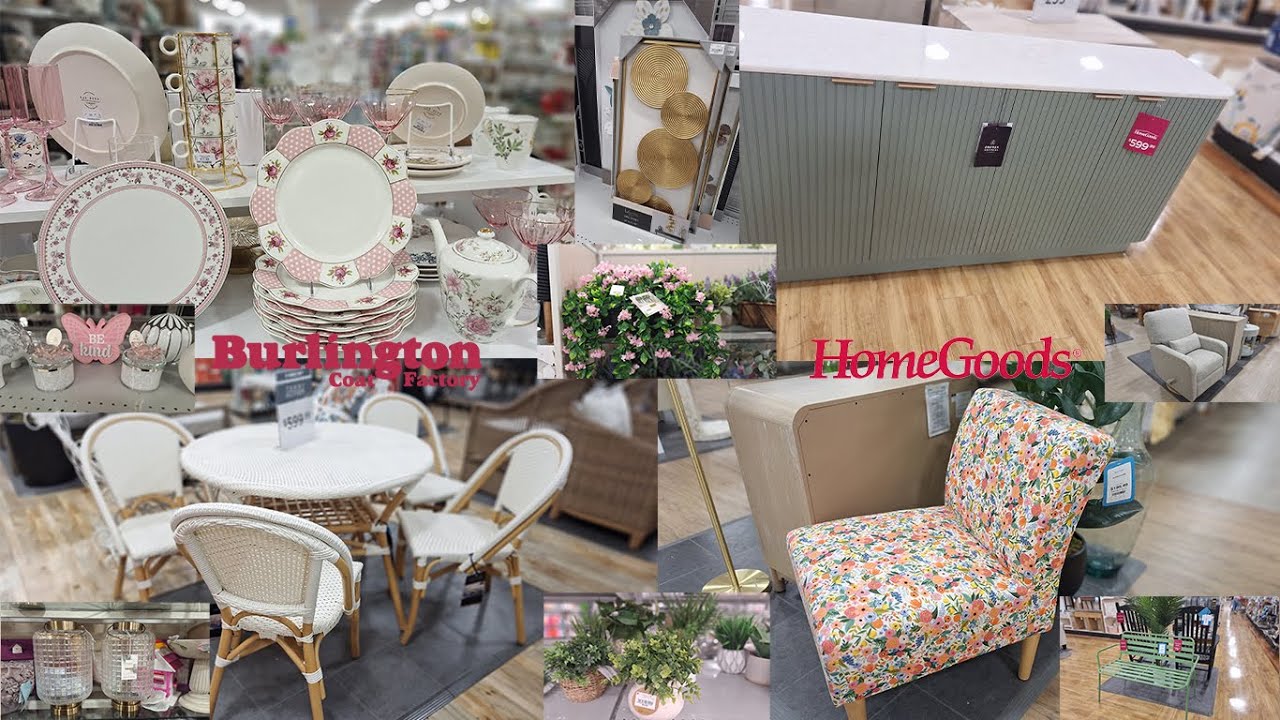 Come and Shop with me at HomeGoods and Burlington for new Spring Decor | The Glam Décor Channel